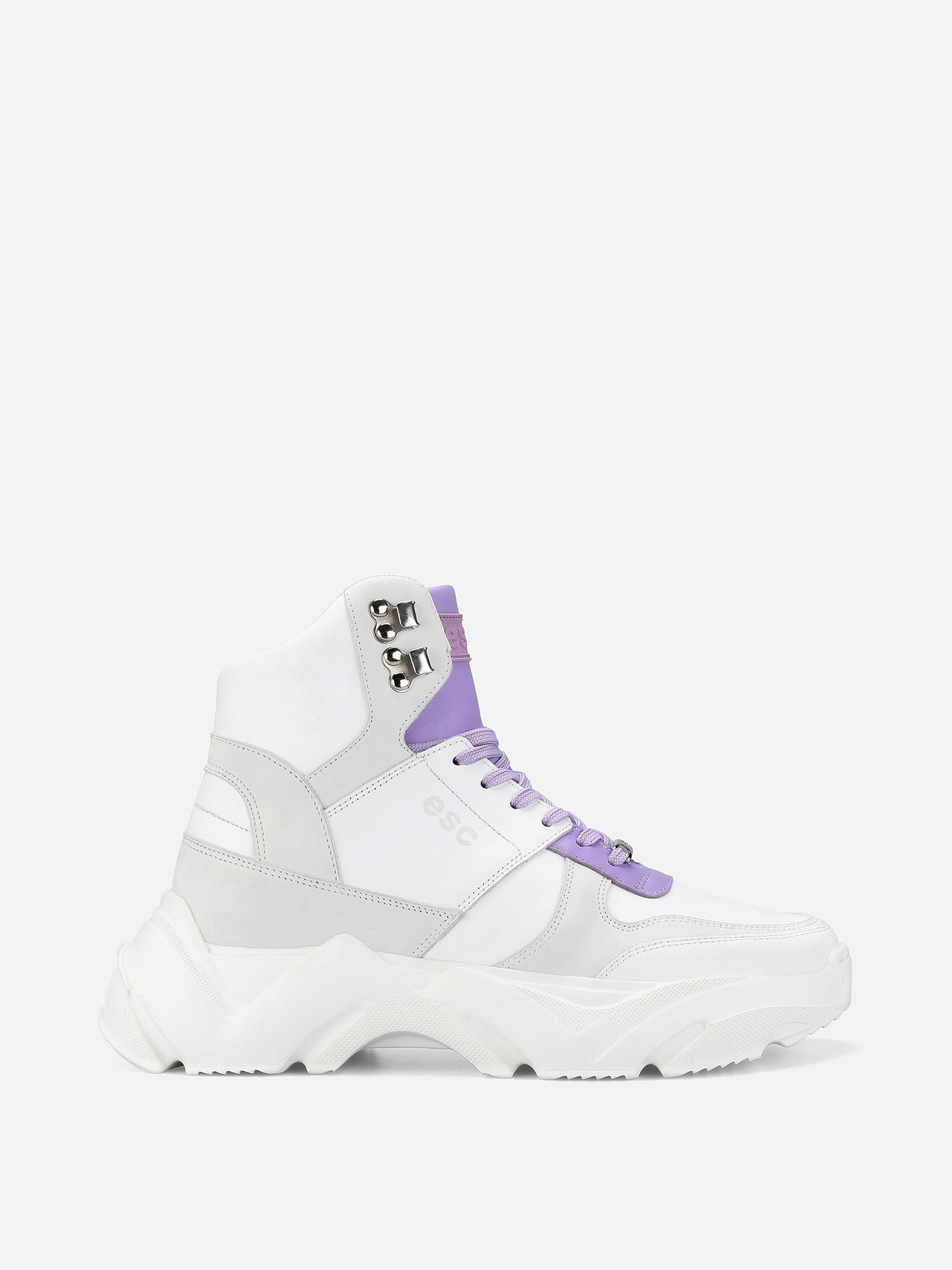 SPECTRUM Chunky Leather Sneakers - Lilac
