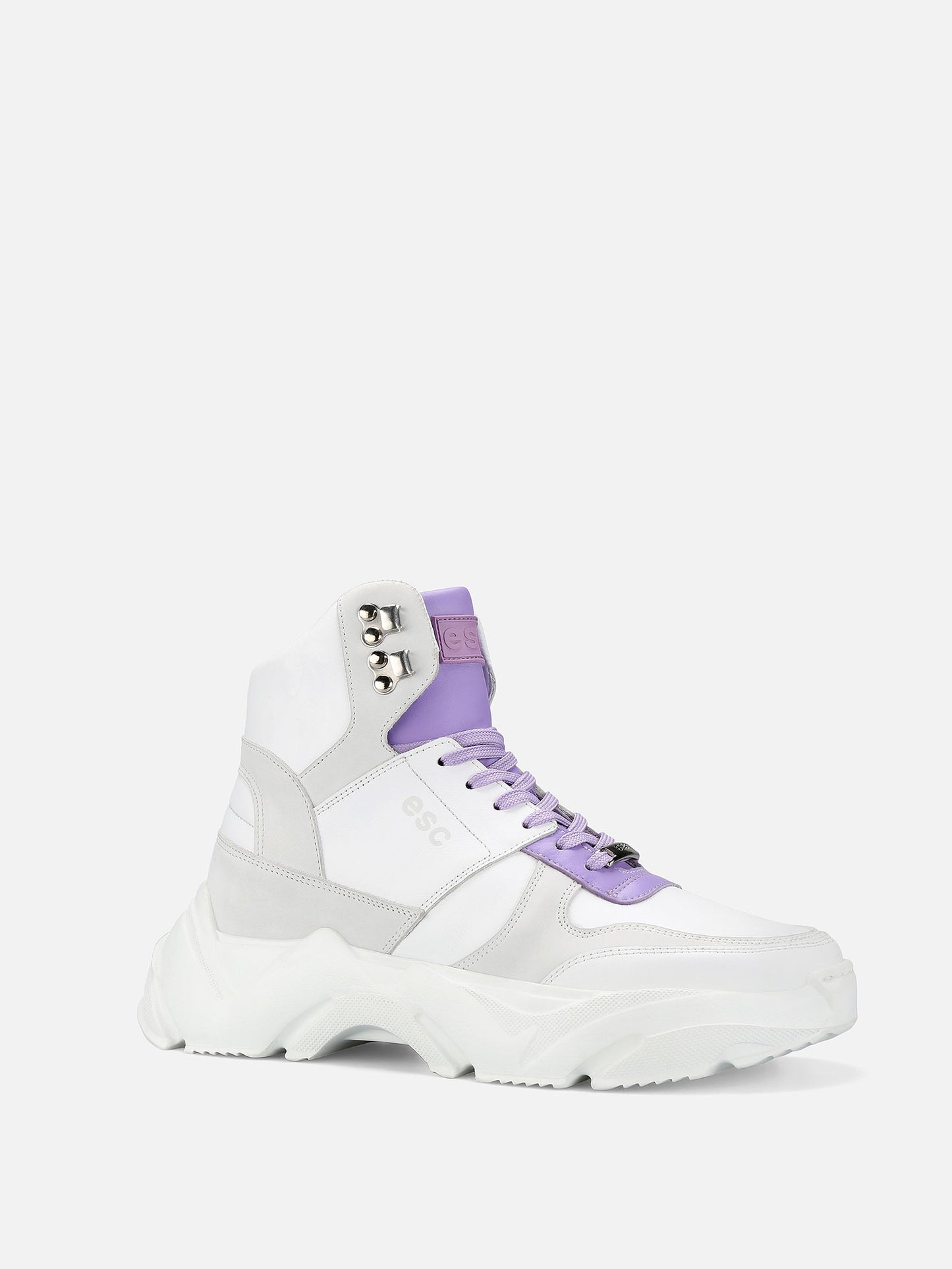 SPECTRUM Chunky Leather Sneakers - Lilac