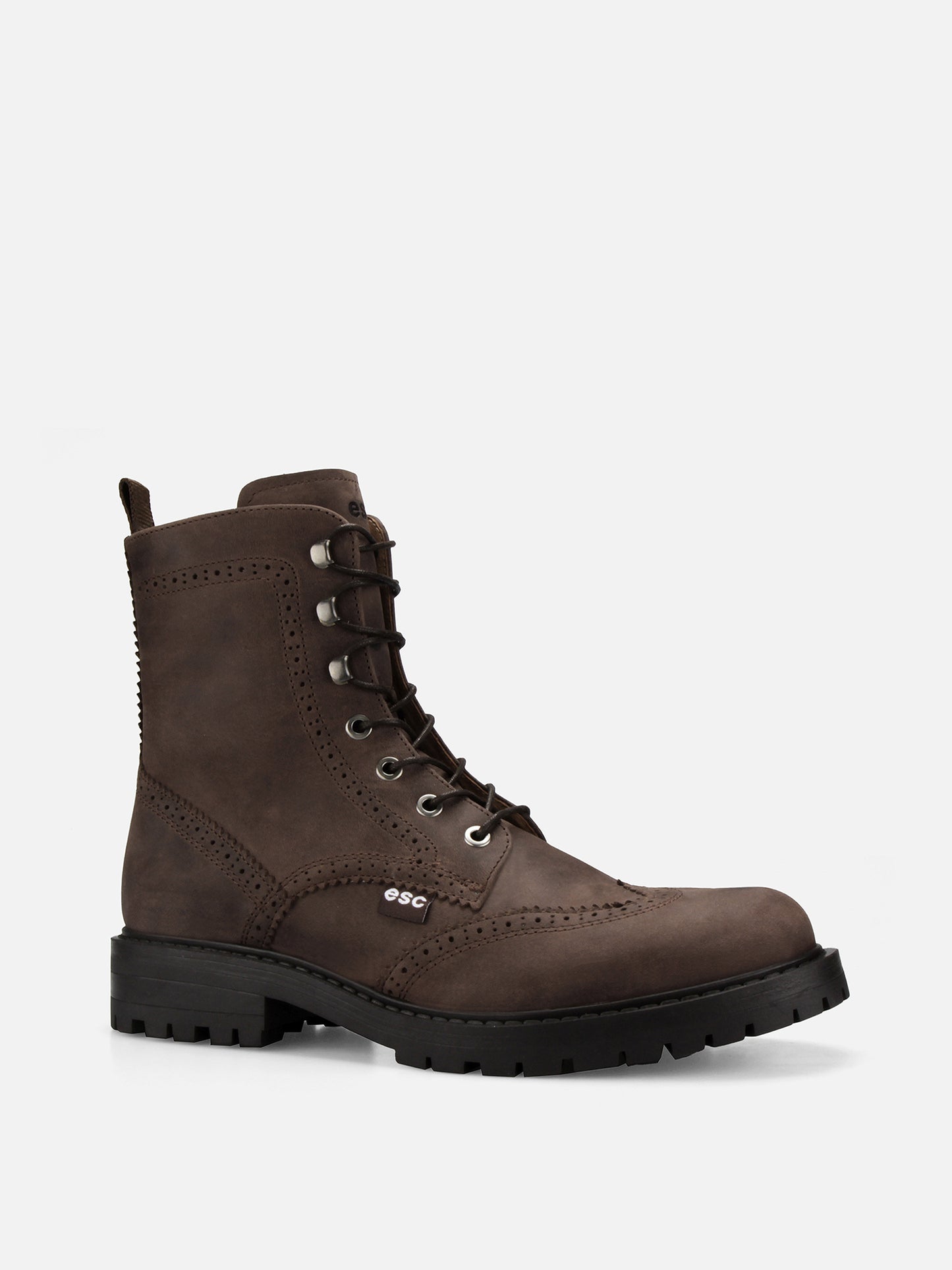 ZLATUS Army Leather Boots - Brown