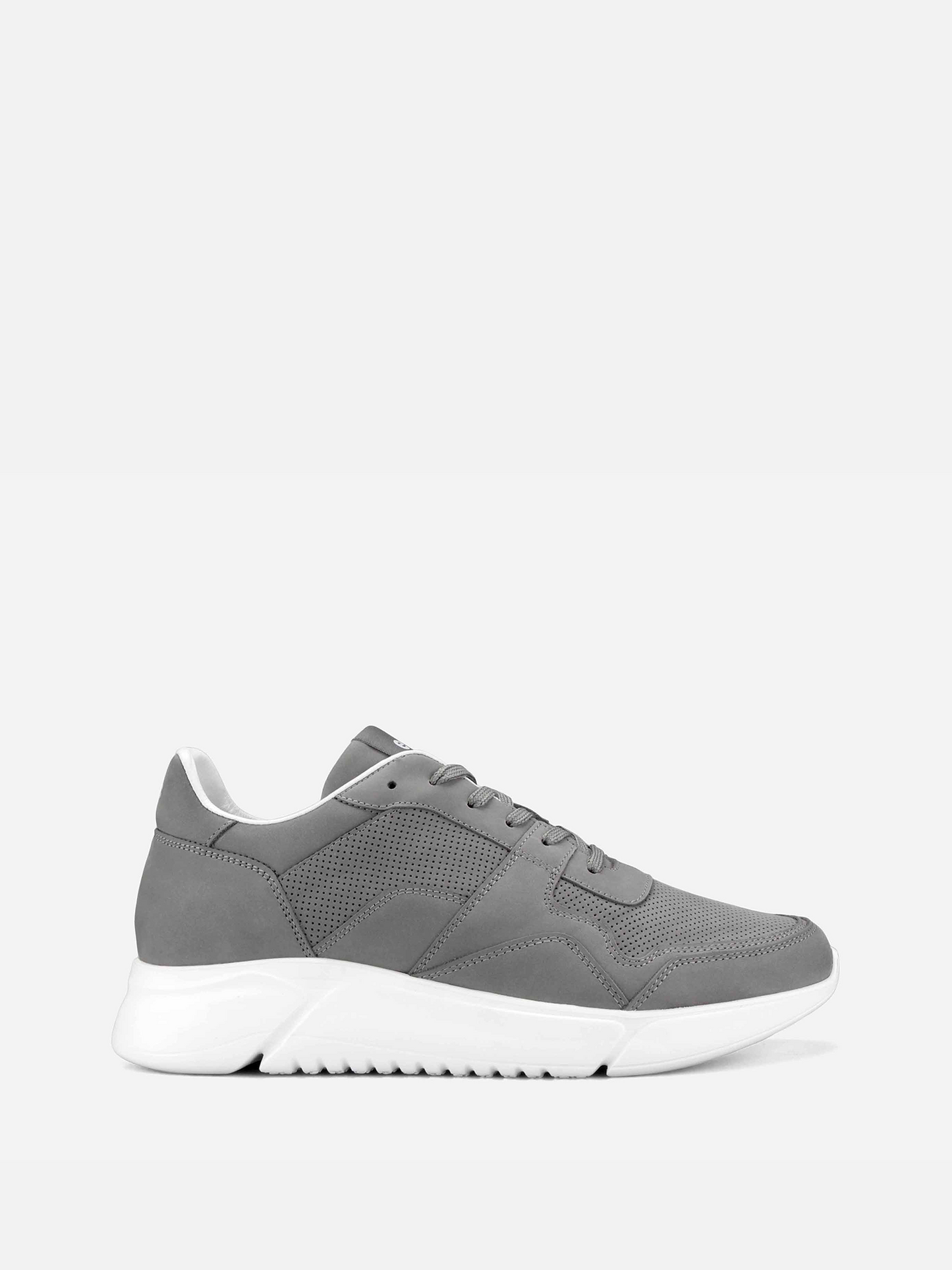 DRAG Trainer Leather Sneakers - Gray