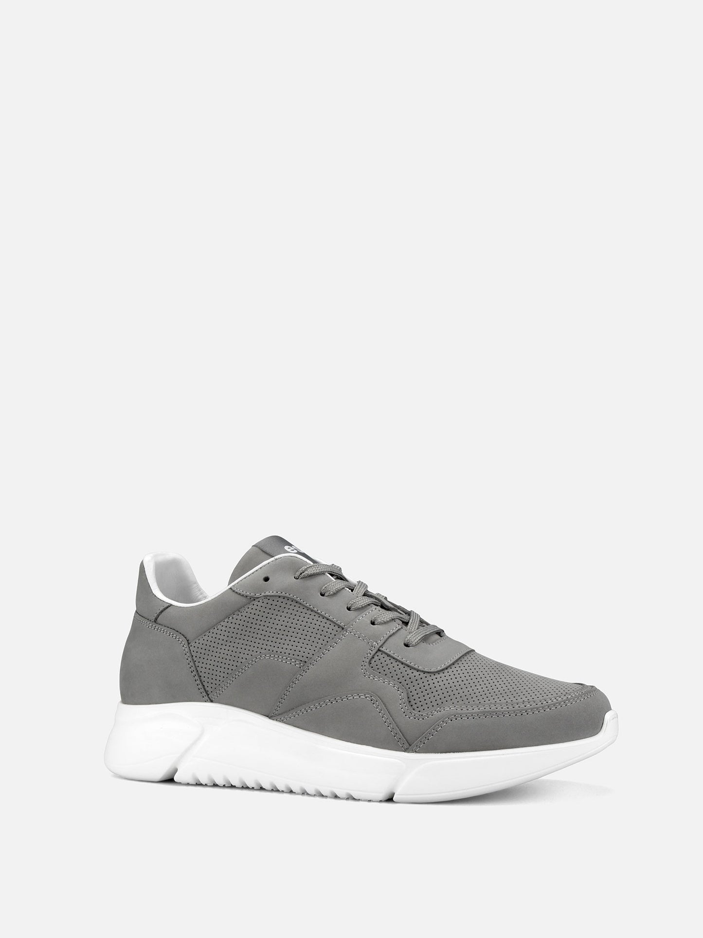 DRAG Trainer Leather Sneakers - Grey