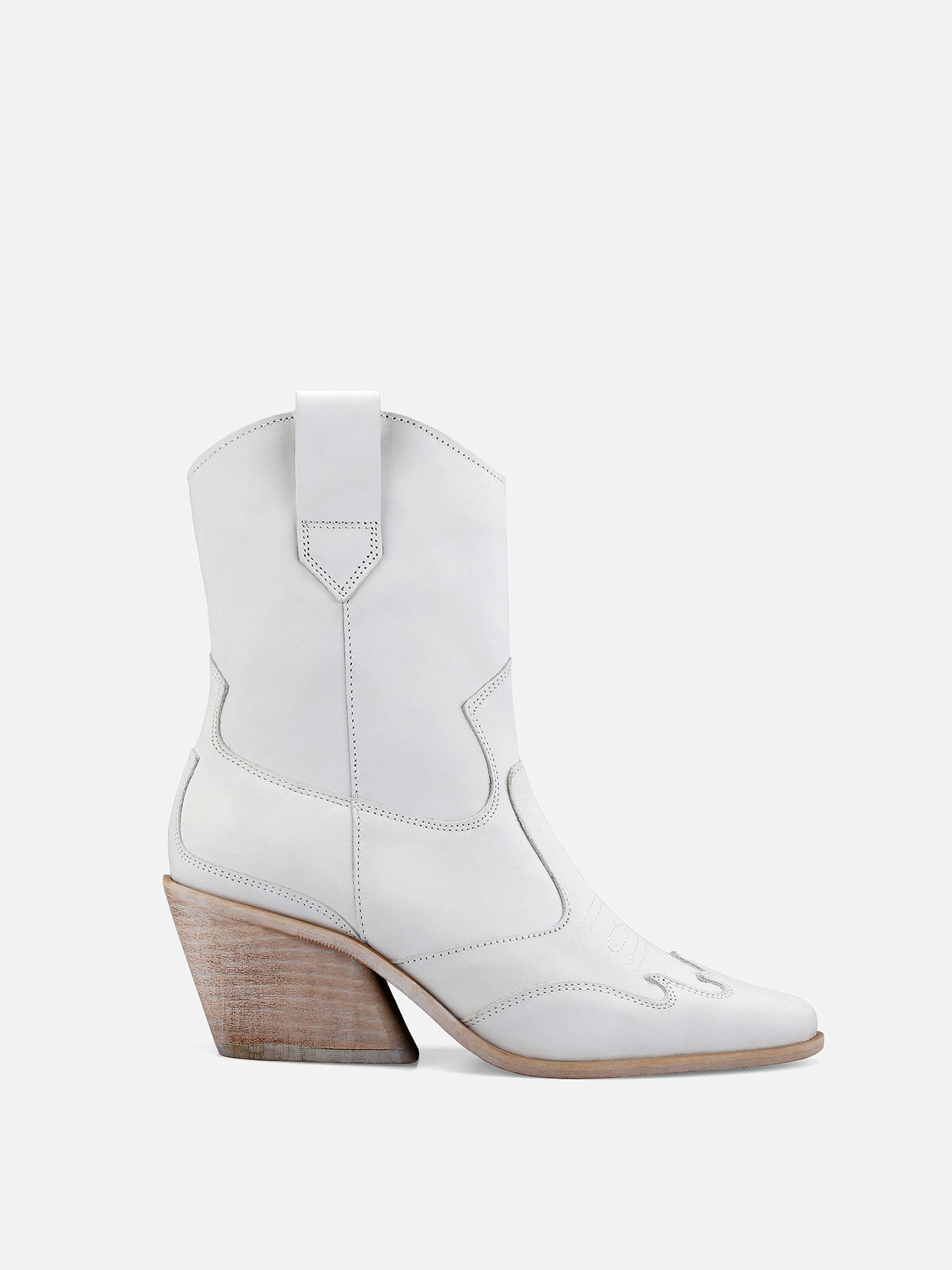 TABITOX Western Nobuck Boots - White