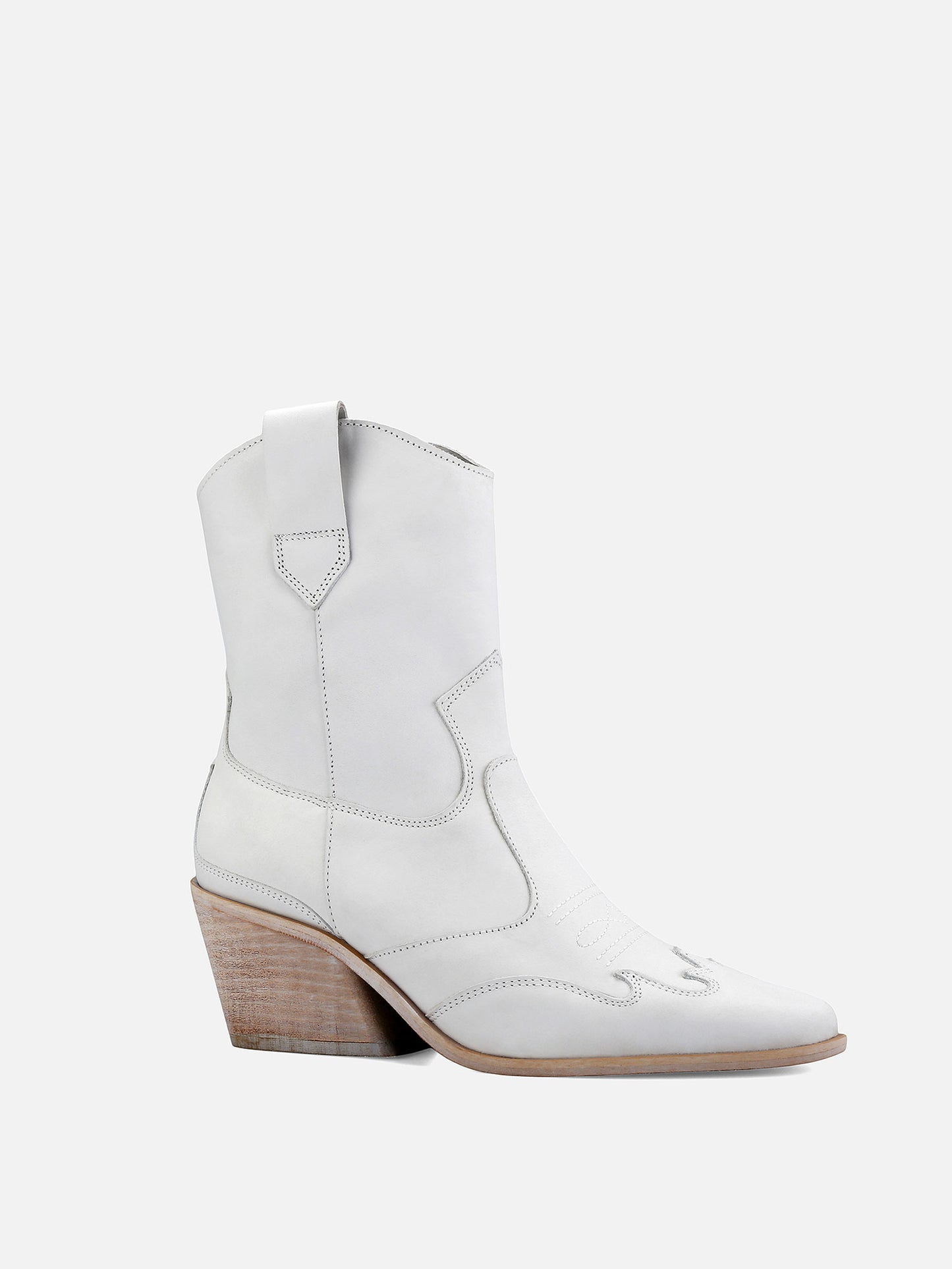 TABITOX Western Nobuck Boots - White