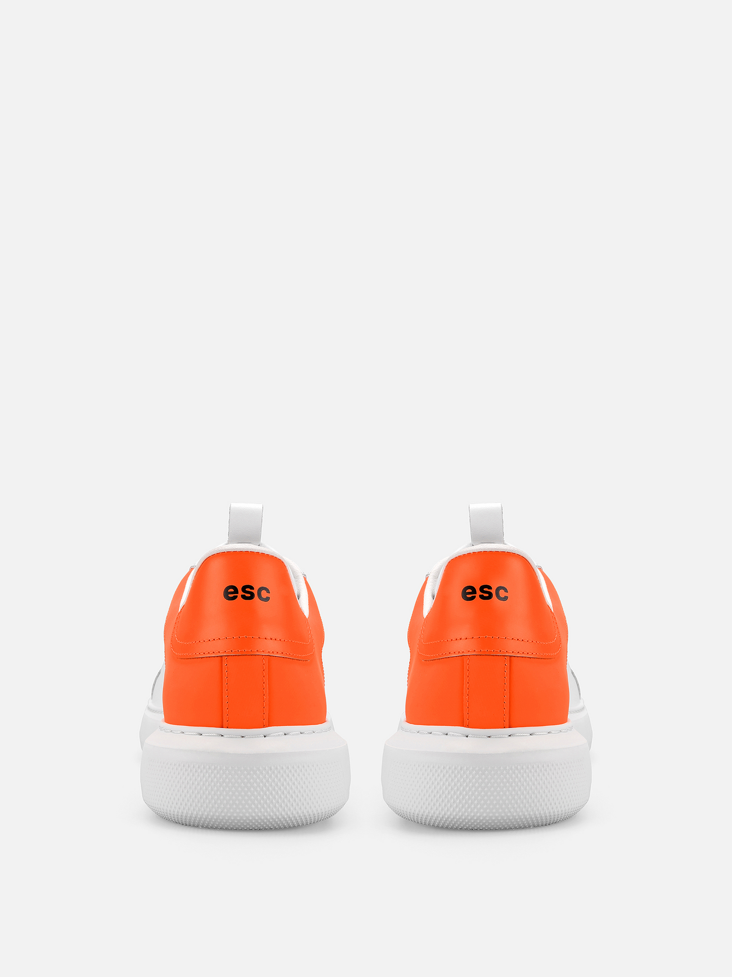 GHOST Low Leather Sneakers - White/Orange