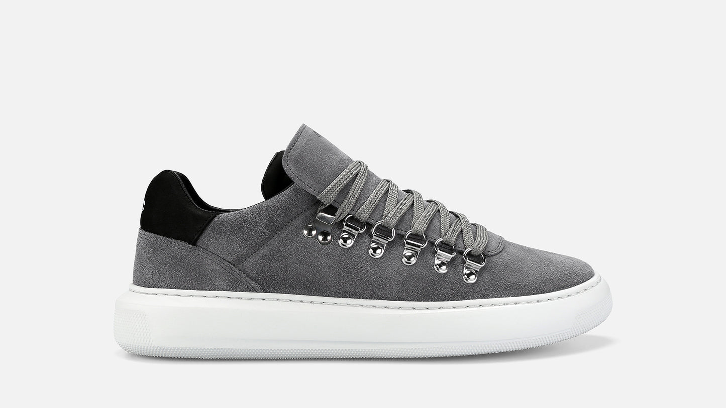 TROPHY Leather Sneakers - Grey