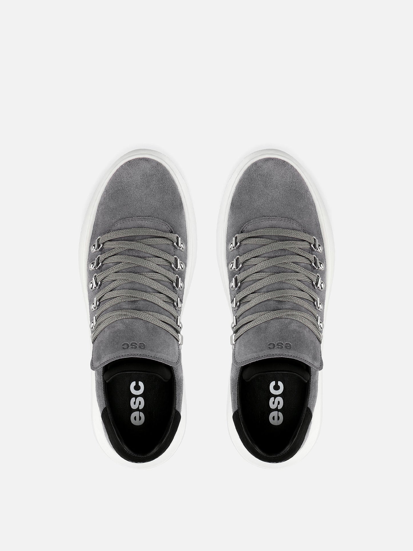 TROPHY Leather Sneakers - Grey